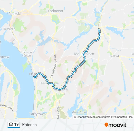 19 Bus Line Map