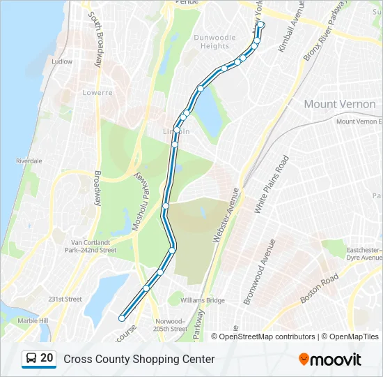 20 Bus Line Map