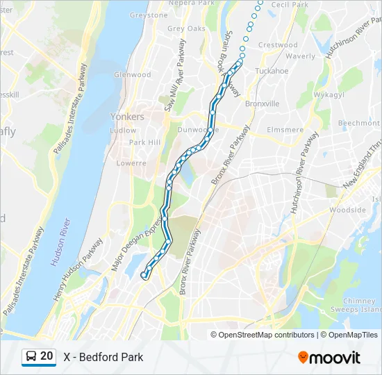 20 Bus Line Map
