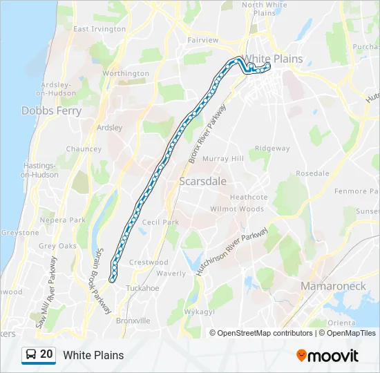 20 Bus Line Map