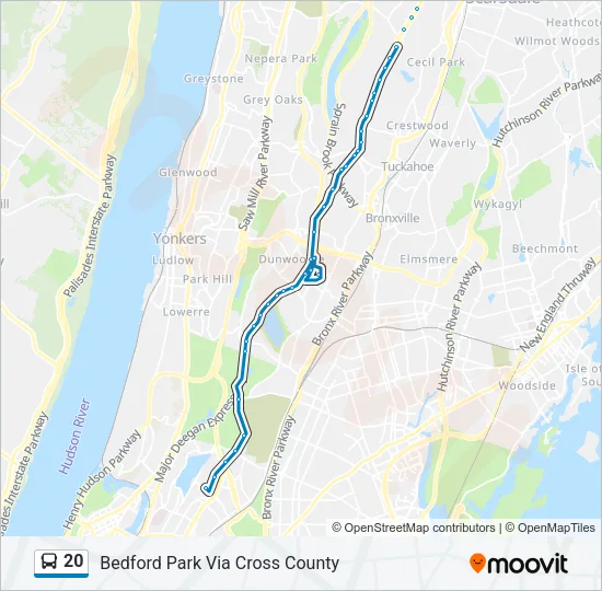 20 Bus Line Map