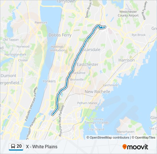 20 Route: Schedules, Stops & Maps - X - White Plains (Updated)