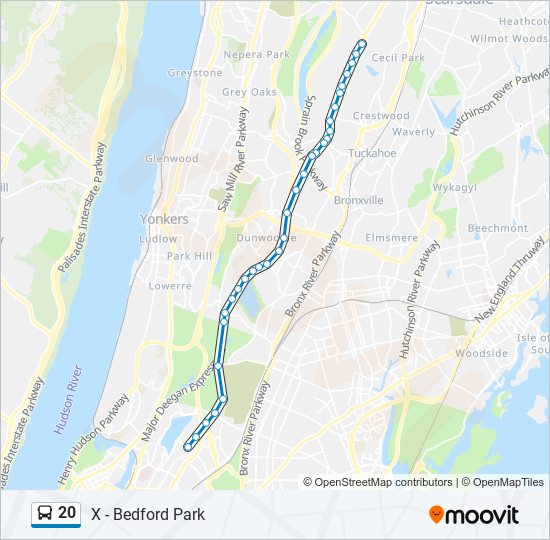20 Route Schedules, Stops & Maps X Bedford Park (Updated)