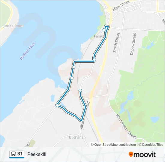 31 Bus Line Map