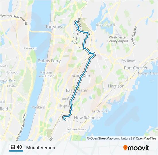 40 Bus Line Map