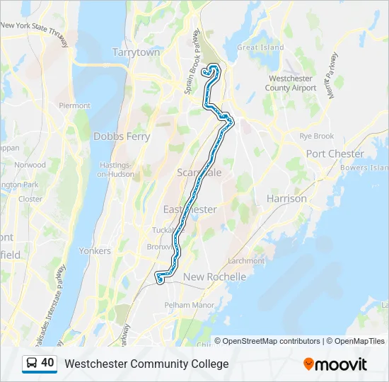 40 Bus Line Map