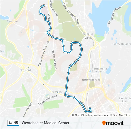 40 Bus Line Map