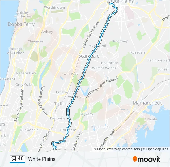 40 Bus Line Map