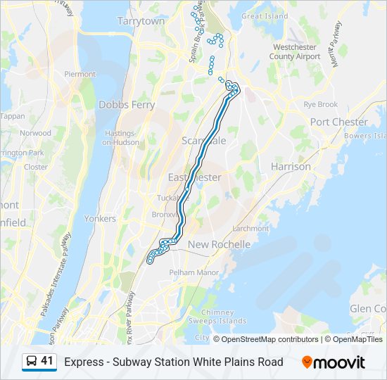 41 Bus Line Map