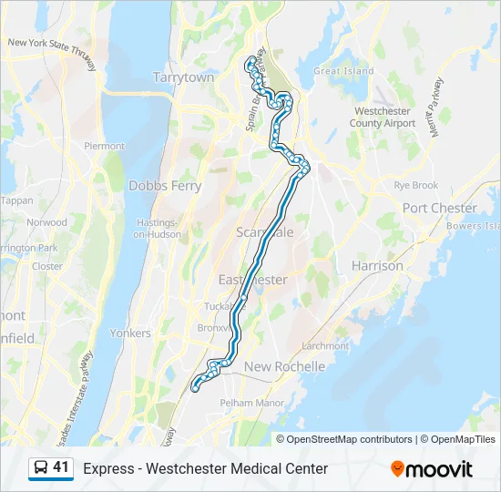 41 Bus Line Map
