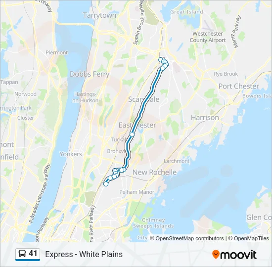 41 Bus Line Map