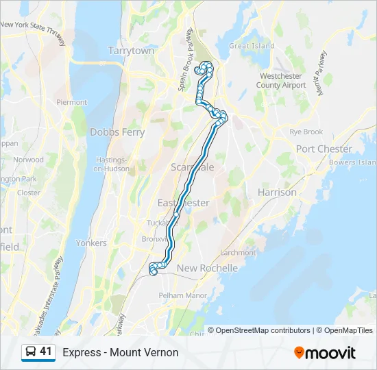 41 Bus Line Map