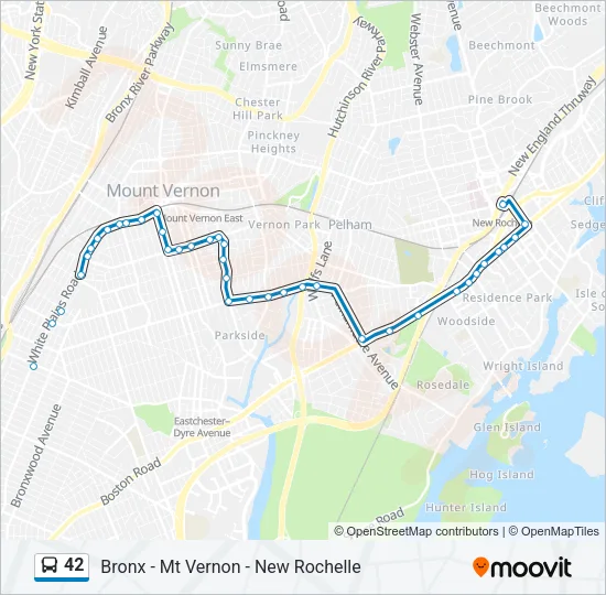 42 Bus Line Map