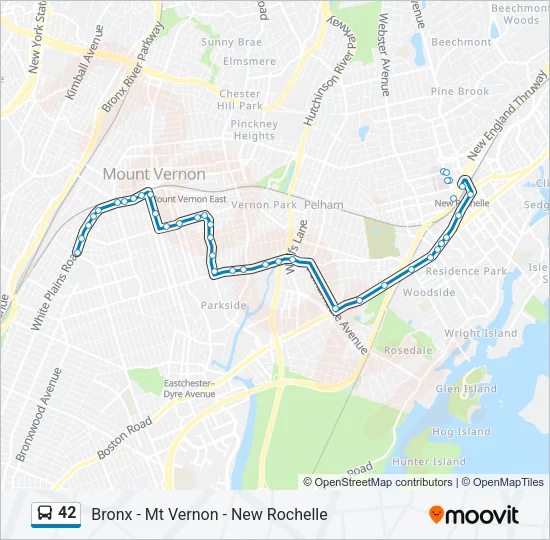 42 Bus Line Map