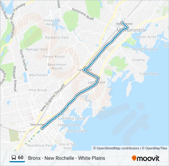 60 Bus Line Map
