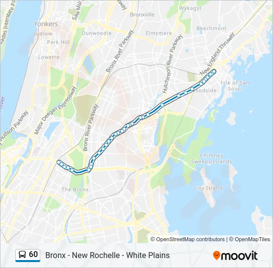 60 Bus Line Map