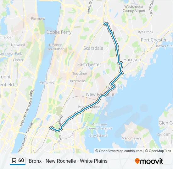 60 Bus Line Map