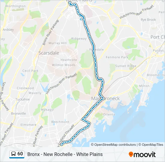 60 Bus Line Map