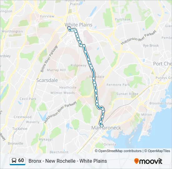 60 Bus Line Map