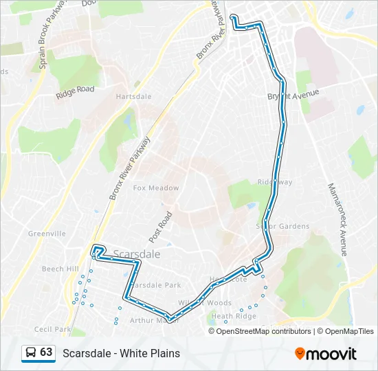 63 Bus Line Map