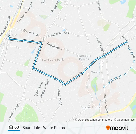 63 Bus Line Map