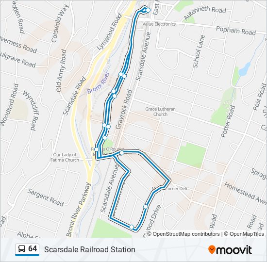 64 bus Line Map