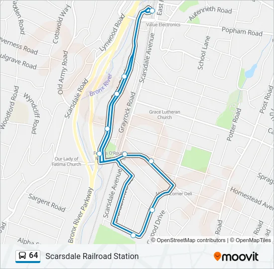 64 Bus Line Map