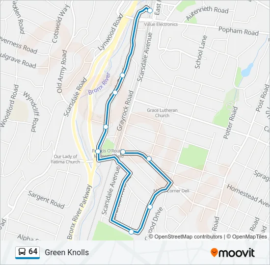 64 Bus Line Map