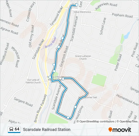 64 Bus Line Map