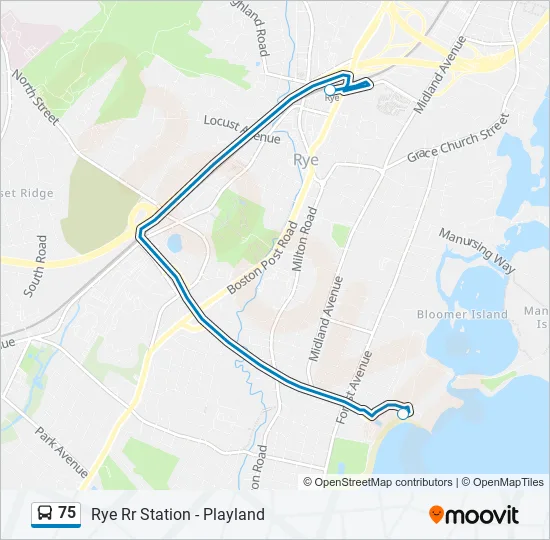 75 Bus Line Map