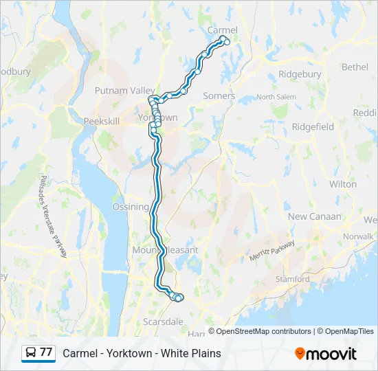 77 Bus Line Map