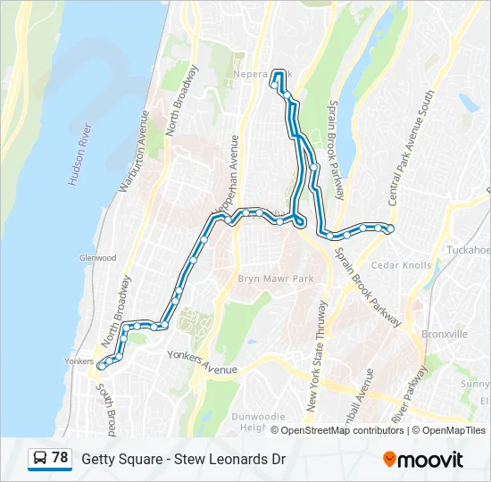 78 Bus Line Map
