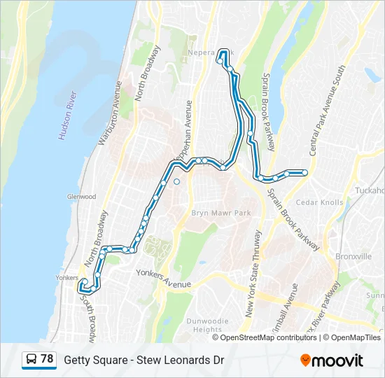 78 Bus Line Map