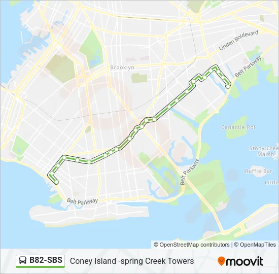 B82-SBS Bus Line Map
