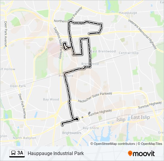 3a Route Schedules, Stops & Maps Hauppauge Industrial Park (Updated)
