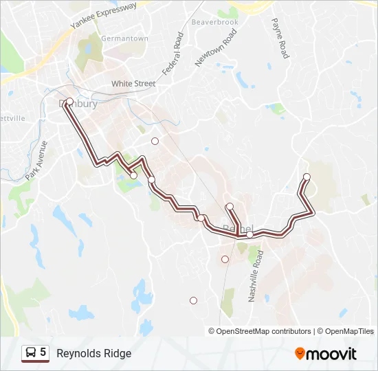 5 Bus Line Map