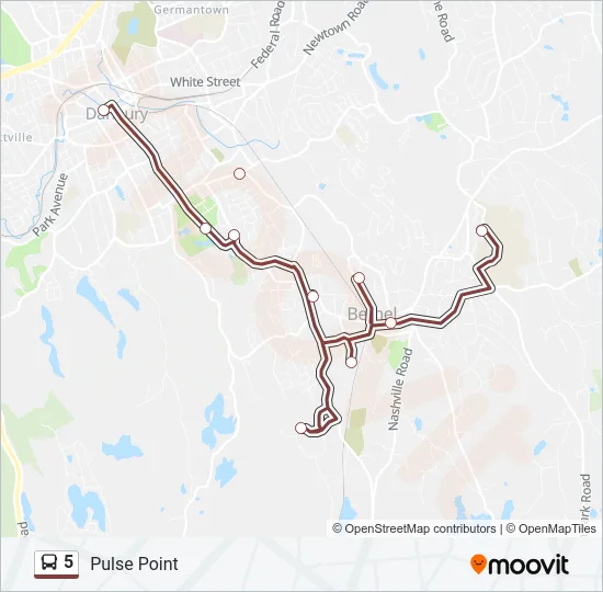 5 Bus Line Map