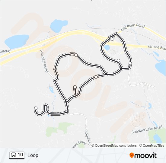 Mapa de 10 de autobús