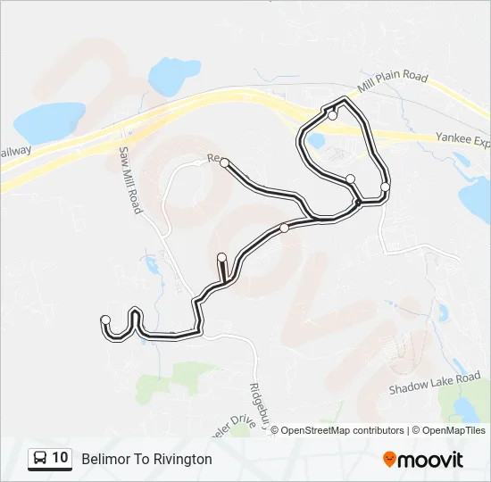 10 Bus Line Map