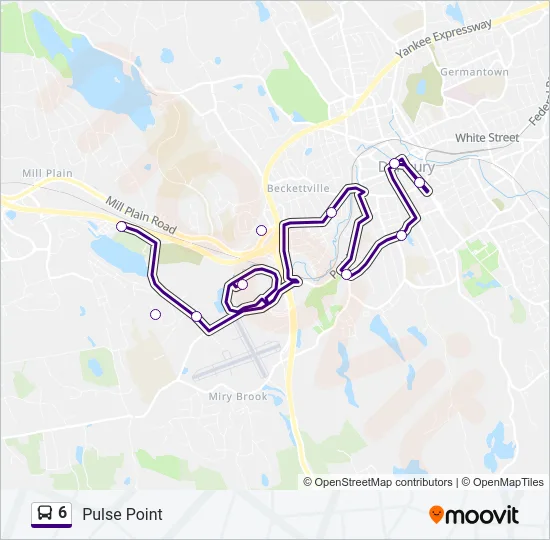 6 Bus Line Map