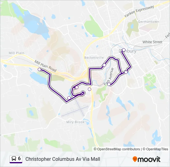 6 Bus Line Map
