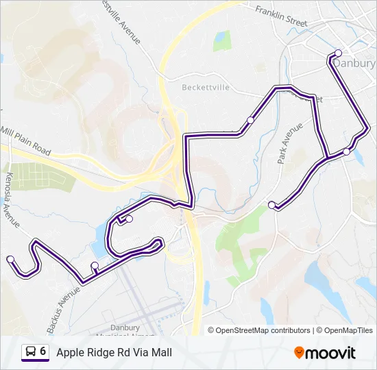 6 Bus Line Map