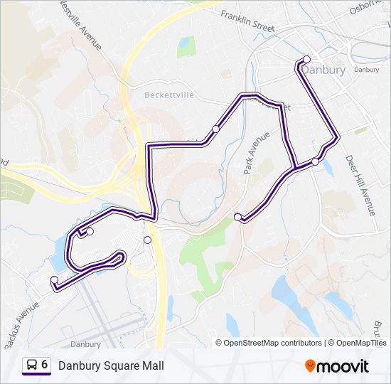 Mapa de 6 de autobús