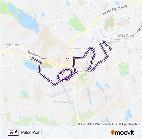 6 bus Line Map