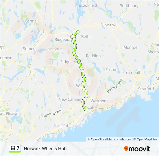 7 Bus Line Map