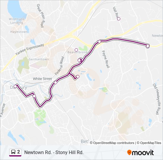 Mapa de 2 de autobús