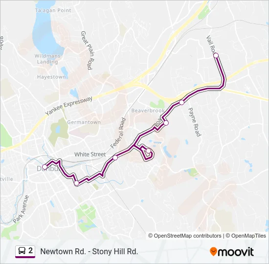 2 Bus Line Map
