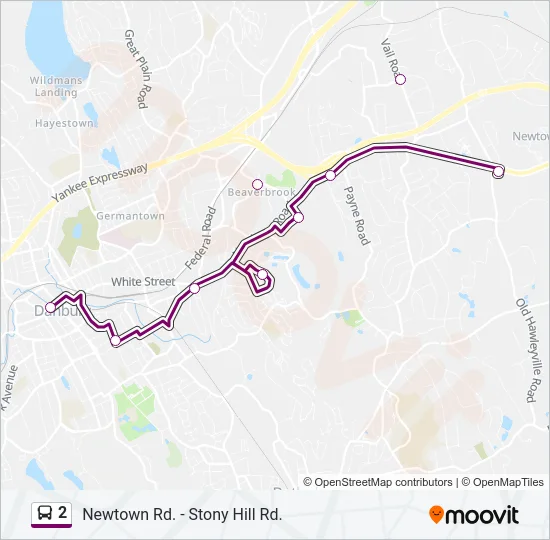 2 Bus Line Map