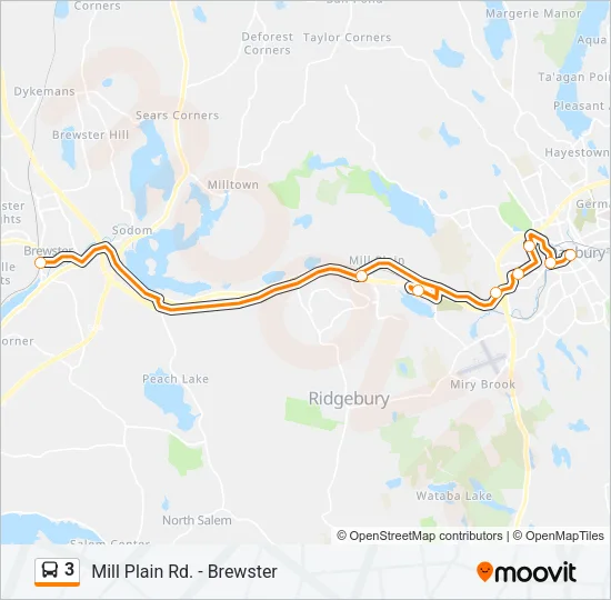 3 Bus Line Map
