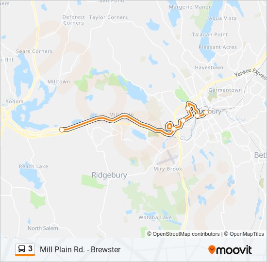 Mapa de 3 de autobús